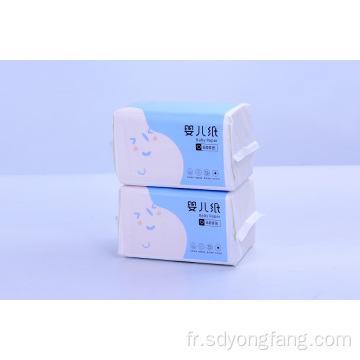 Papier hygiénique pour le visage en mouchoirs pour bébé avec un bel emballage bleu